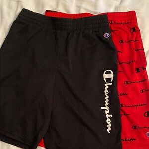 Champion Kids' Black and Red Shorts Set